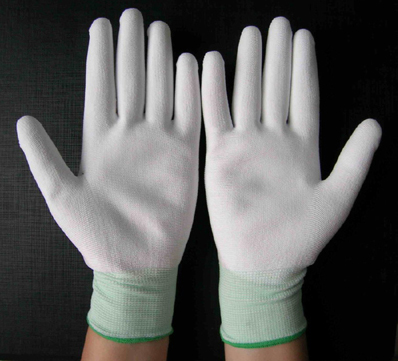 Găng tay thường PU phủ lòng Trắng