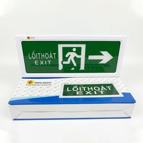 Đèn EXIT 2 mặt chỉ 1 hướng (có tem kiểm định) – 3 giờ