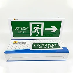 Đèn EXIT 2 mặt chỉ 1 hướng (có tem kiểm định) – 3 giờ