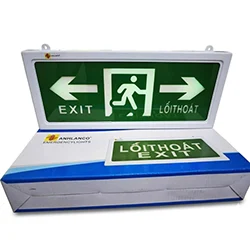 Đèn EXIT 2 mặt chỉ 2 hướng (có tem kiểm định) – 3 giờ