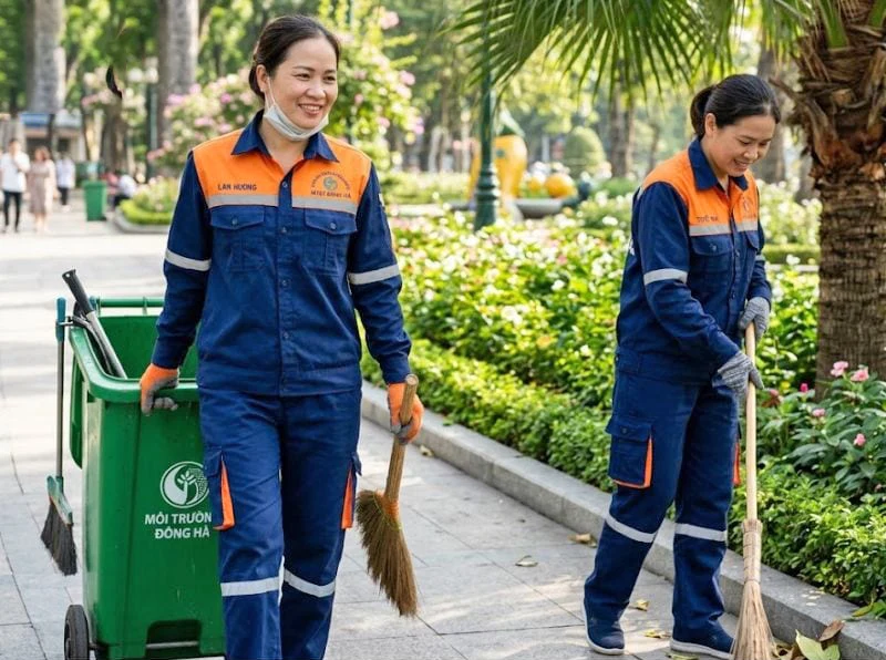 Đồng Phục Công Nhân Vệ Sinh Môi Trường Chất Lượng Cao