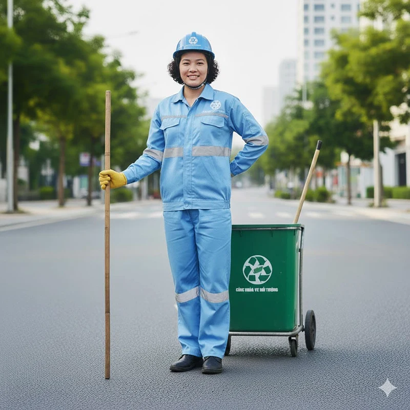 Đồng Phục Công Nhân Vệ Sinh Môi Trường – Thiết Kế Hiện Đại, Thoáng Mát, Bền Bỉ
