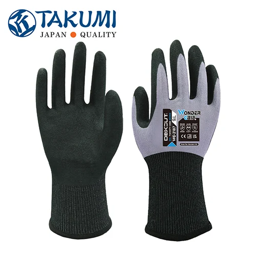 GĂNG TAY CHỐNG CẮT WONDER GRIP WG-2187 PHỦ NITRILE
