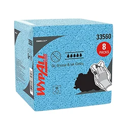 Giấy lau thấm dầu trong công nghiệp WYPALL OIL/GREASE QF BLUE WIPERS Mã 33560